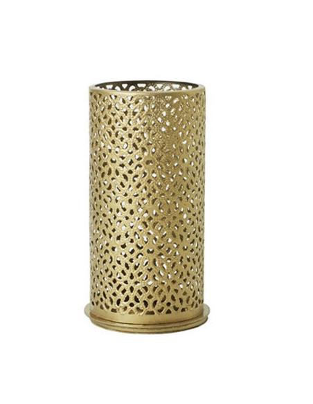 Lysestage t/LED metal 140x75mm Billy Guld 4stk/pak - 