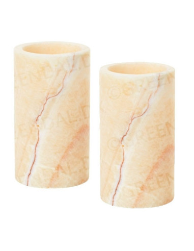 Lysestage t/LED Mineral Onyx 125x70mm 4stk/pak - 