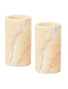 Lysestage t/LED Mineral Onyx 125x70mm 4stk/pak - 