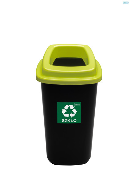 Waste container open lid 90L Lime Lid - 
