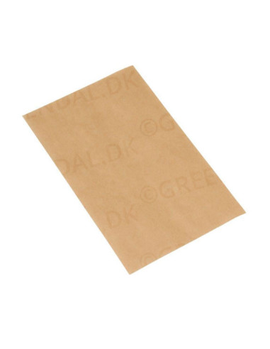 Pølsepapir Brun U/tryk 20x12,5cm 1000stk/pak - 