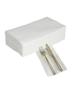 Napkin Art 40x40cm 3-layer 1/8 fold White 1200pc/box -  2