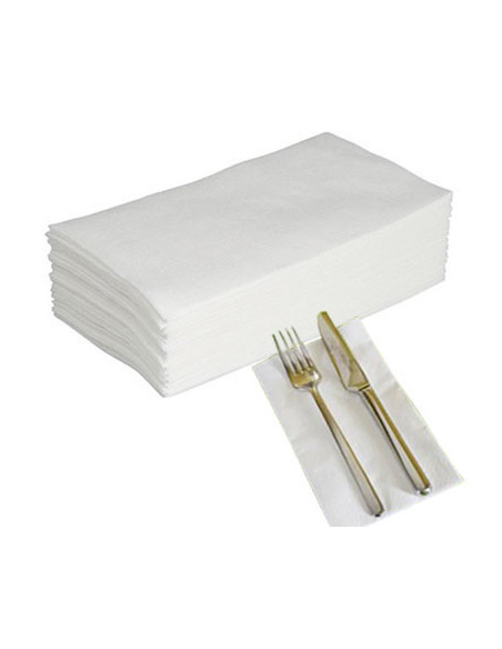 Serviet Art 40x40cm 3-lags 1/8 fold Hvid 1200stk/kar - 