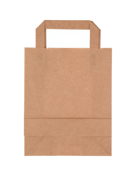 Papirsbærepose Take-away brun 6L 18x10,5x23cm - 