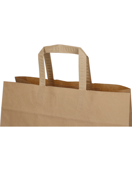 Paper carrier bag Take-away brown 17L 35x17x24.5cm - 
