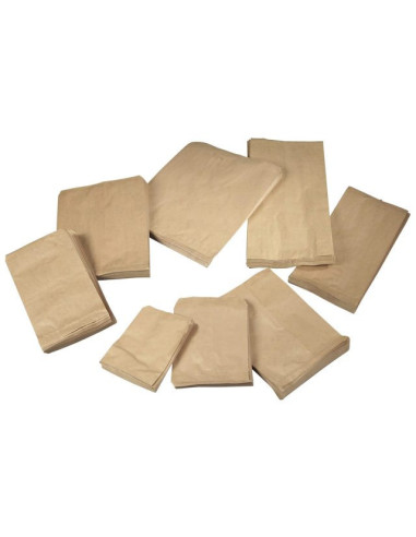 Bagerpose brun 0,25 til 4kg 1000stk/pak - 
