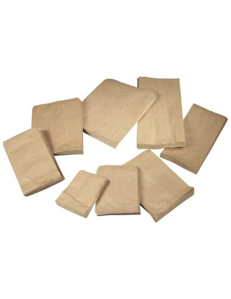 Bagerpose brun 0,25 til 4kg 1000stk/pak - 