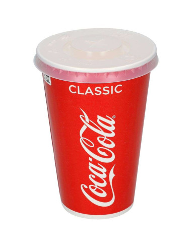 Drinking cup Cola/Pepsi (LID) 400-500ml 10x100pc/box - 