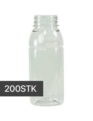 Flaske C.S u/skruelåg Transparent 250ml.