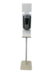 Stand for touchless dispenser w/mounting plate White -  2