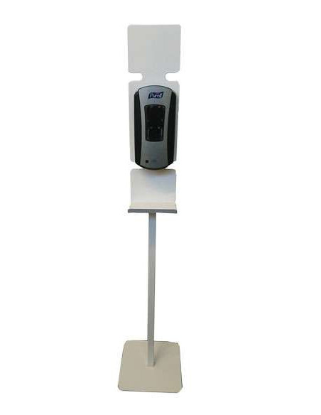 Stand for touchless dispenser w/mounting plate White - 