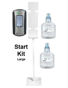 Spritsæt Berøringsfri Greendal Komplet m/ stander 1200ml Hvid - 