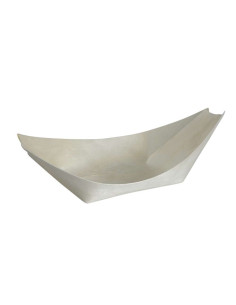 Wooden boat 14.5x8.7cm Brown 10x100pc/krt - 