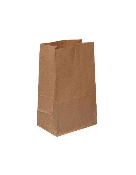 Klodsbundspose 180x120x290 mm 6 ltr 60 gr Brun 500stk/kar - 