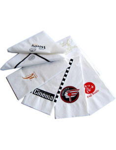 Printed napkins 1/4 40x40cm 2-layer - 