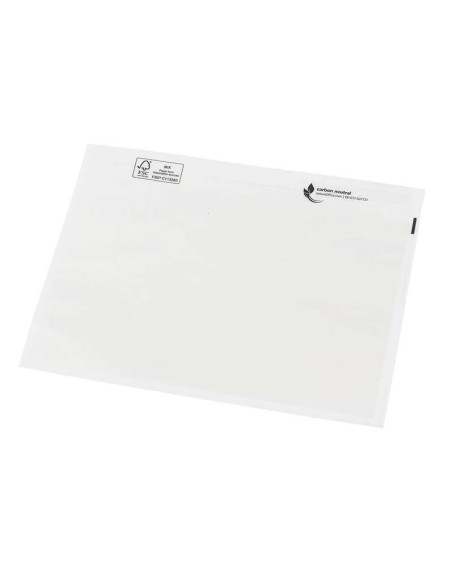 Følgeseddelslomme Master'In 235X175mm C5 transparent 1000stk/kar - 
