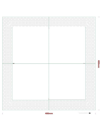 Servietter med tryk 1/4 40x40cm 3-lags - 