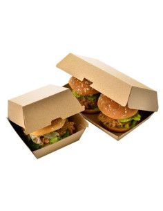 Menu Boks Take-Away Brun 12x18x7,5cm 200stk/kar - 