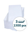 Napkin Art 40x40cm 3-layer 1/8 fold White 1200pc/box - 