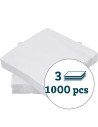 Napkin Duni 40x40cm 3-layer 1/4 fold 1000pc/box - 
