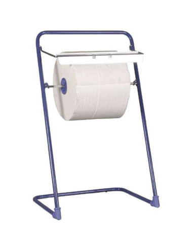Floor stand neutral, 43x50cm blue stainless steel for workshop rolllers - 