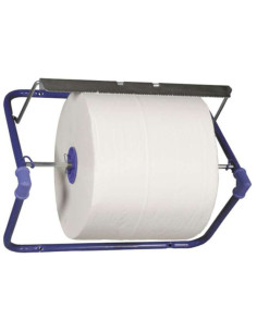 Wall stand neutral blue stainless steel for workshop rolllers - 