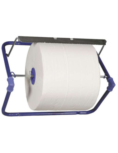 Wall stand neutral blue stainless steel for workshop rolllers - 