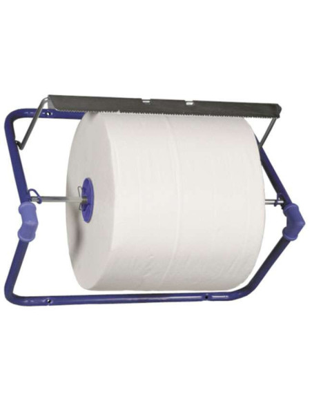 Wall stand neutral blue stainless steel for workshop rolllers - 