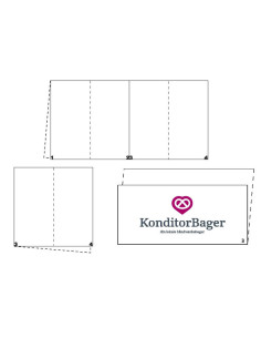 Servietter m/ tryk 33x33cm 1-lags Novafold - 