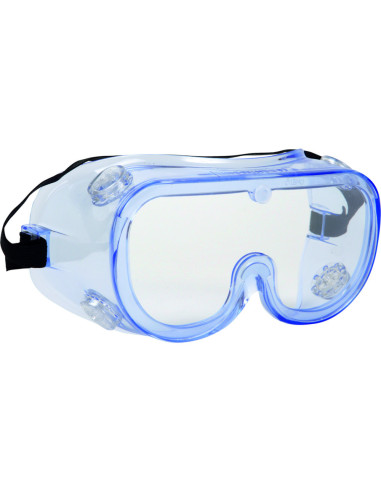 Beskyttelsesbrille Panorama One size klar PVC lukket med elastikbånd. - 