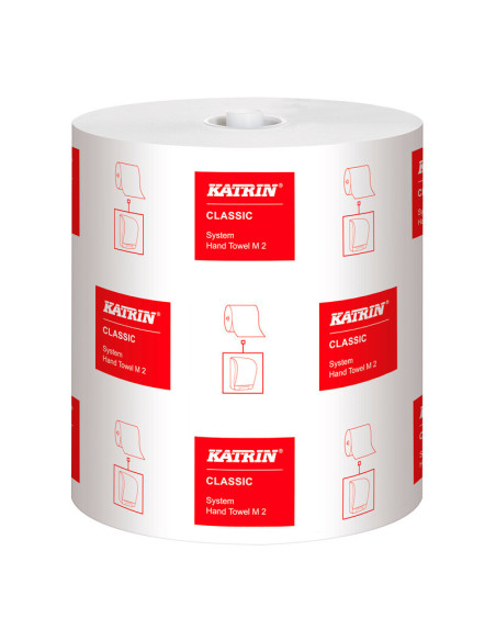 Wiping paper Katrin System M2 2-layer 21cmx170m 6roll/box - 