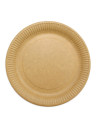 Tallerken Brun Frokost Pap 23cm 8x50stk/kar - 