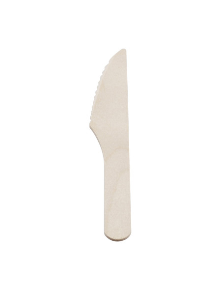 Træbestik Kniv Bio Birketræ 16,5cm 50x100stk/kar - 