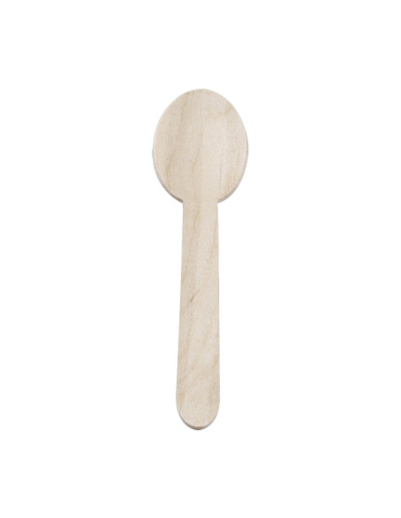 Træbestik Ske Bio Birketræ 15,5cm 50x100stk/kar - 
