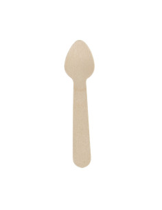 Træbestik Is-ske Bio Birketræ 11cm 100x100stk/kar - 