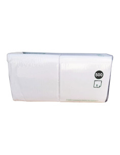 Serviet Art 33x33cm 1-lags 1/4 fold Hvid 4000stk/kar - 