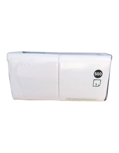 Serviet Art 33x33cm 1-lags 1/4 fold Hvid 4000stk/kar - 