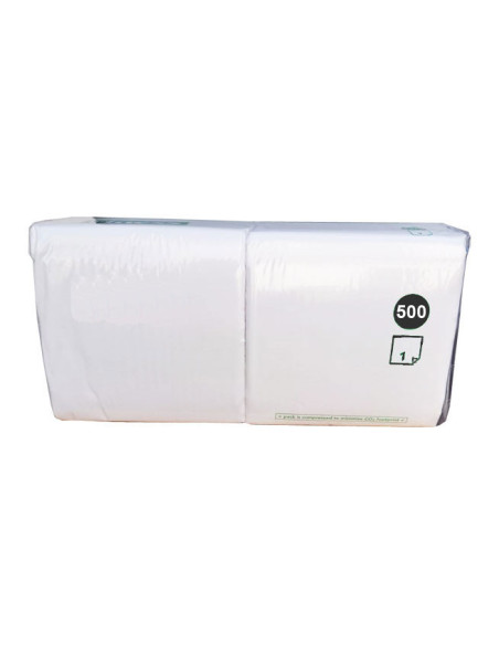 Serviet Art 33x33cm 1-lags 1/4 fold Hvid 4000stk/kar - 