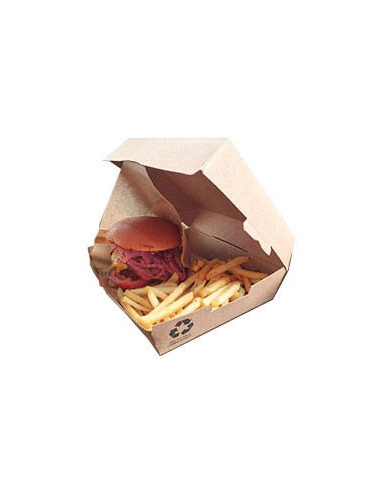 Menu boks Take-Away Brun 20x18x7,5cm 200stk/kar - 