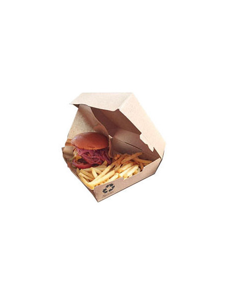 Menu boks Take-Away Brun 20x18x7,5cm 200stk/kar - 