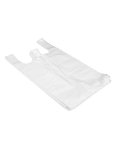 Bærepose T-Shirt plastik hvid 18my 46x540mm 1000stk/kar - 