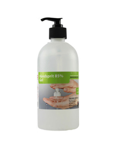 Hand sanitiser Abena 85% Gel w/ pump 600ml - 