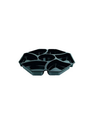 Plastbakke Octaview 1-rums 
305x315x60mm 1800ml Sort 75stk/kar - 