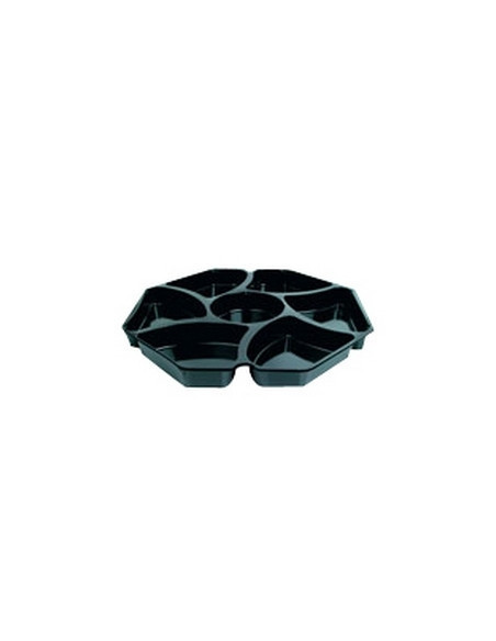 Plastbakke Octaview 1-rums 
305x315x60mm 1800ml Sort 75stk/kar - 