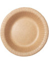 Paptallerken rund dyb 500 ml Ø19 cm coated kraft FSC  Brun