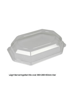Lid t/ Serving dish Small Clear RPET50pc - 