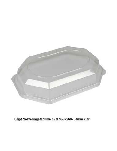 Lid t/ Serving dish Small Clear RPET50pc - 