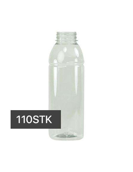 Flaske C.S  u/skruelåg Transparent 250-1000ml - 