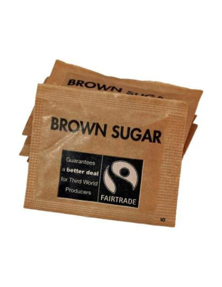 Rørsukker Sachets 2.5 gr Fairtrade Brun