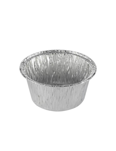 Aluminium mould w/ rolll edge 106 ml 100pc/pack - 